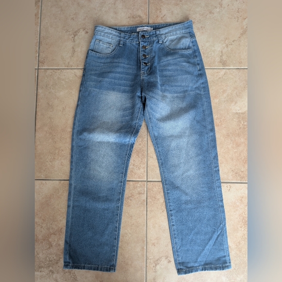 MISSLOOK Denim - MISSLOOK Light Blue Women's Straight Leg Jeans